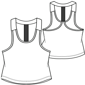 Fashion sewing patterns for LADIES T-Shirts GYM Tank 7751